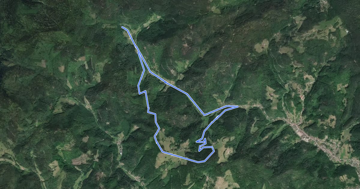 Маршрут Circuit du Creux Chêne на спутниковом снимке