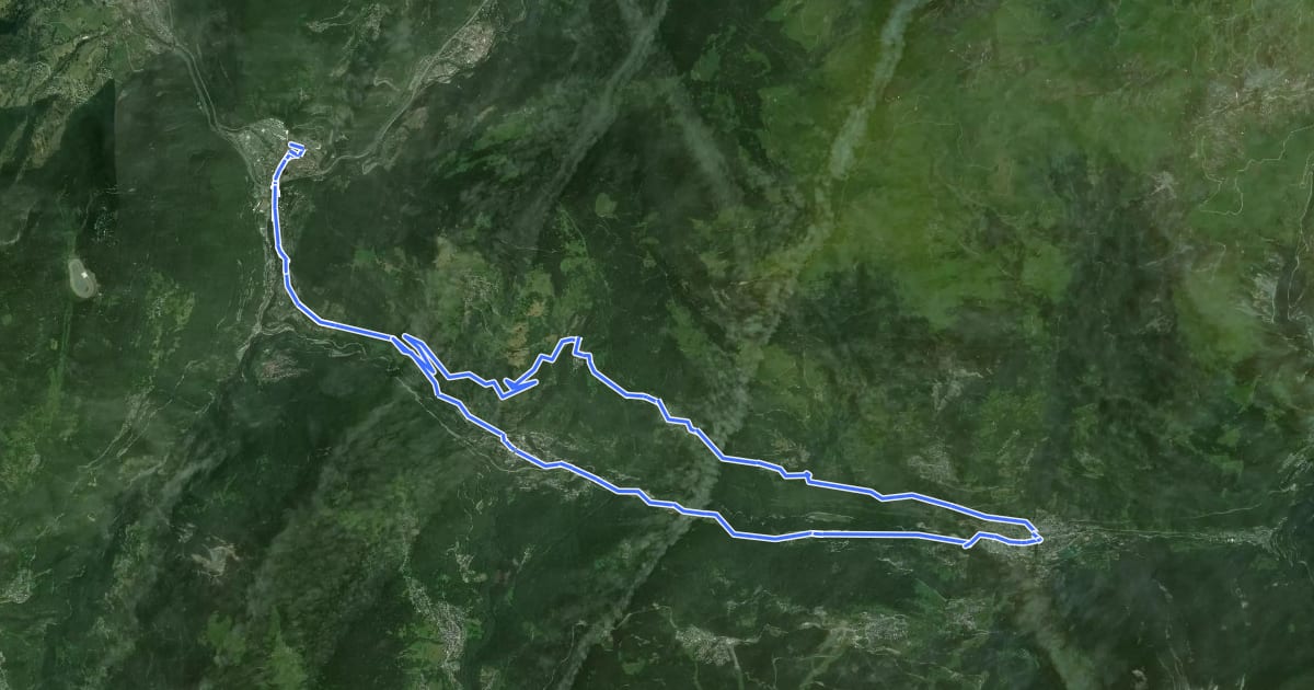 Маршрут Circuit du Doron de Bozel на спутниковом снимке