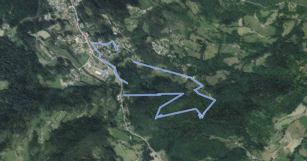 Маршрут Circuit du Droit de Thiéfosse petite boucle на спутниковом снимке