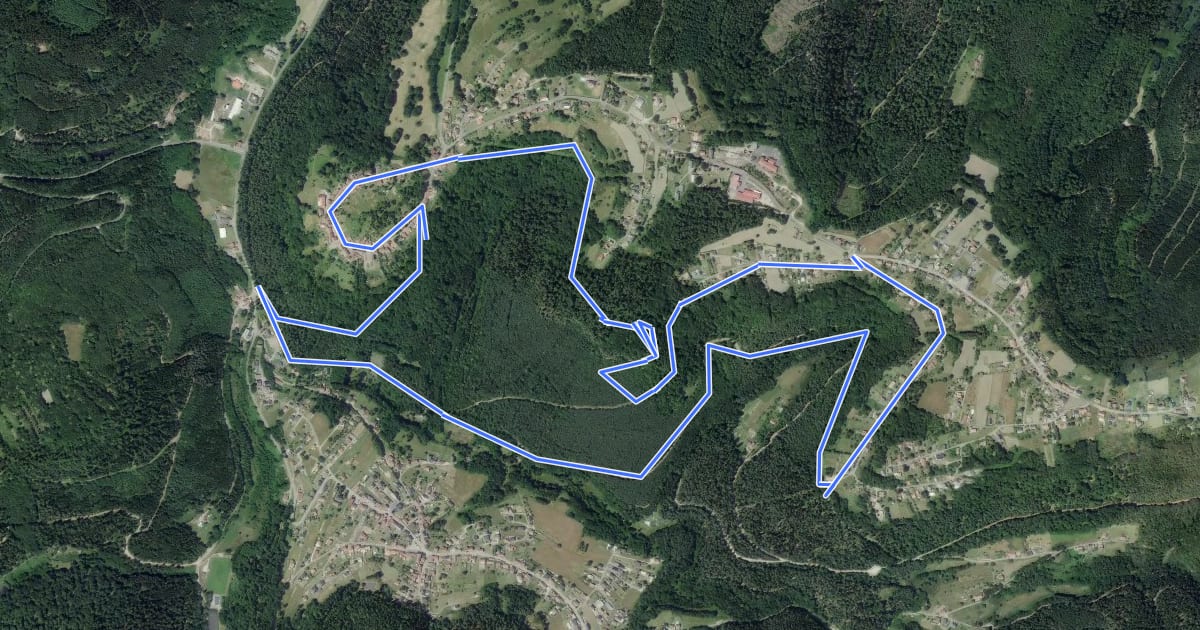 Маршрут Circuit du Falkenfels на спутниковом снимке
