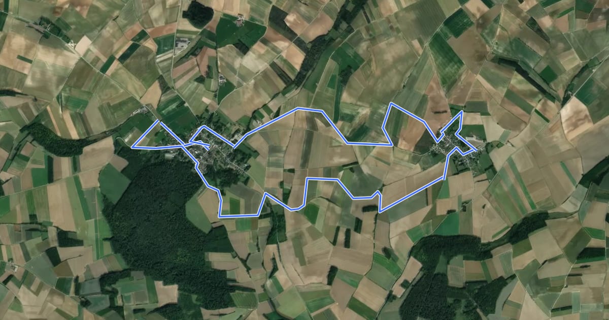 Маршрут Circuit du Festonval на спутниковом снимке