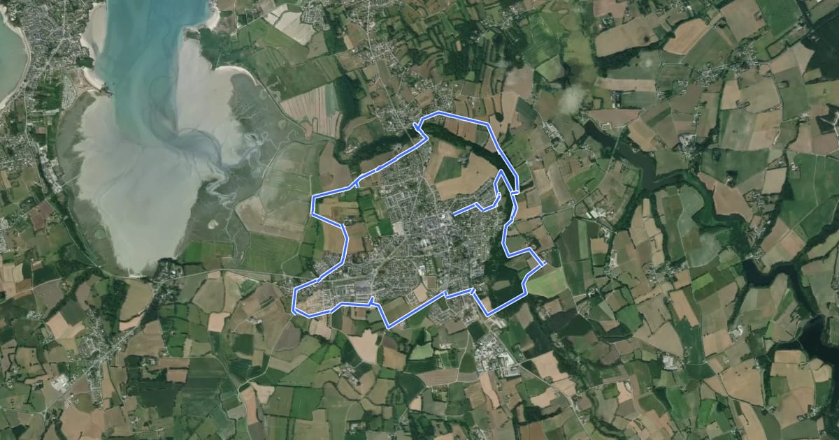 Маршрут Circuit du Floubalay на спутниковом снимке