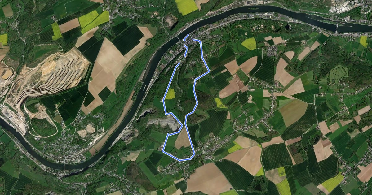 Маршрут Circuit du Fond de Vaux на спутниковом снимке