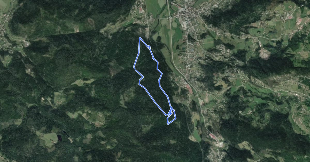 Маршрут Circuit du Fond du Solem на спутниковом снимке