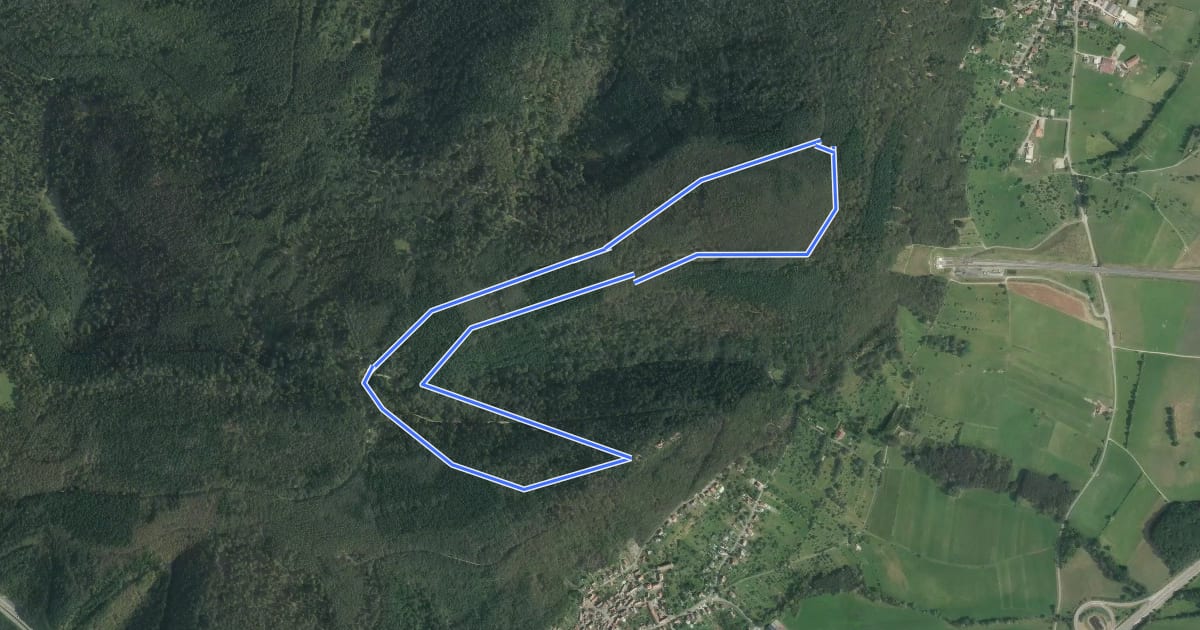 Маршрут Circuit du Frohnberg на спутниковом снимке