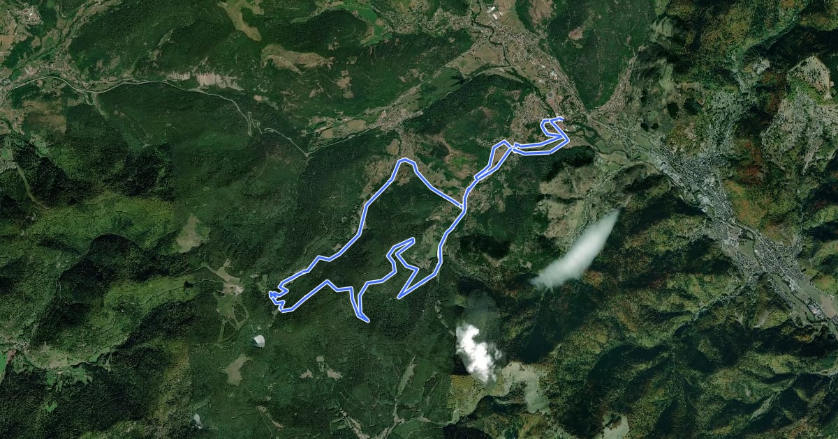 Маршрут Circuit du Gazon vert на спутниковом снимке