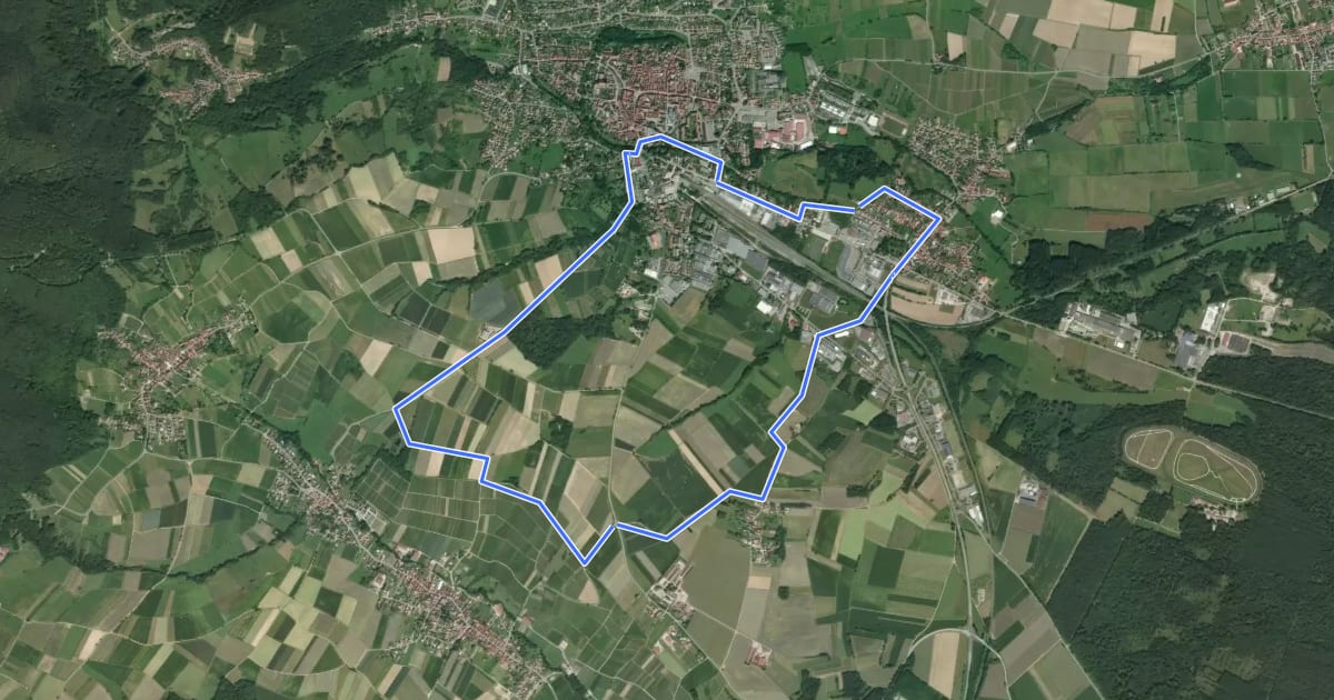 Маршрут Circuit du Geisberg на спутниковом снимке