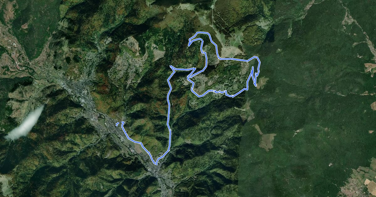 Маршрут Circuit du Gerstacker на спутниковом снимке
