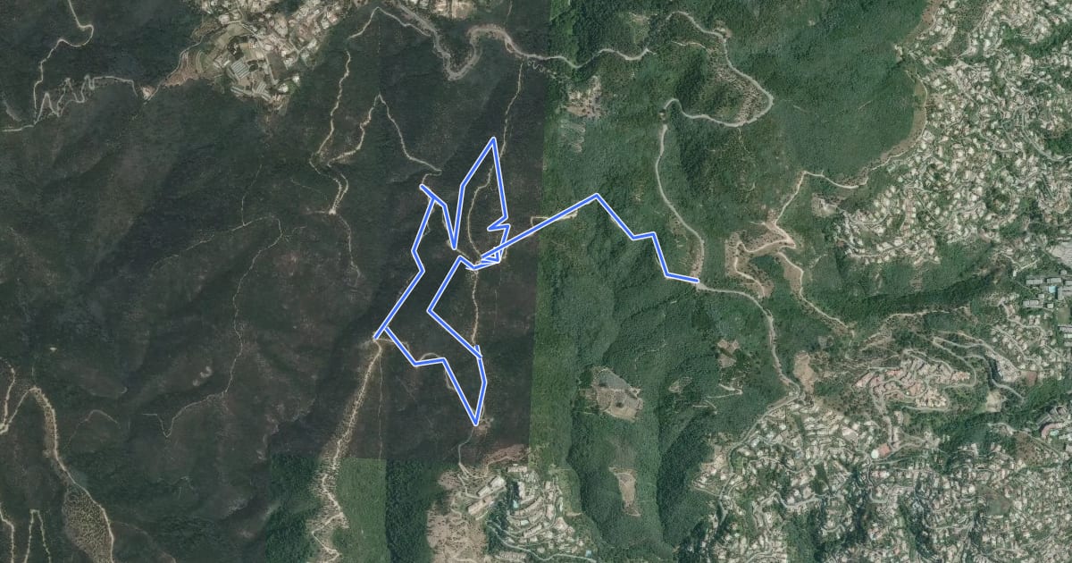 Маршрут Circuit du Grand Duc на спутниковом снимке