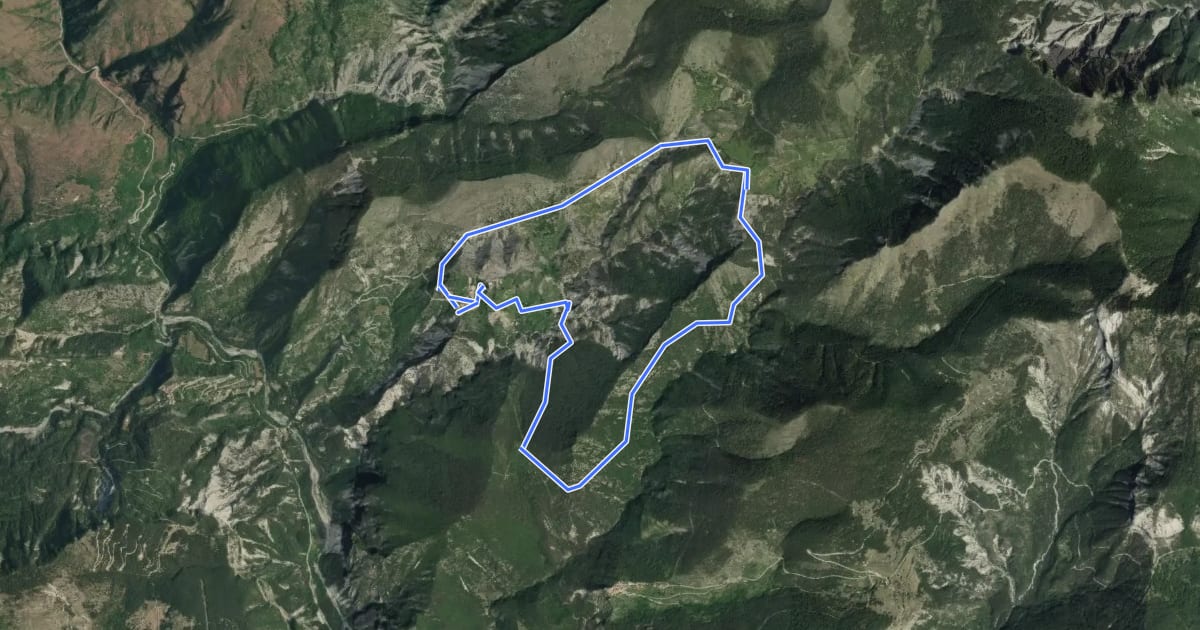 Маршрут Circuit du Grand Palier на спутниковом снимке