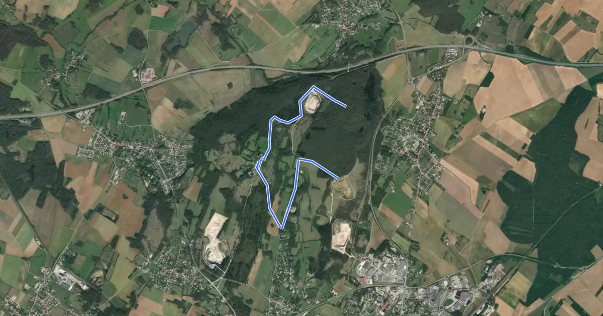 Маршрут Circuit du Grand Tour на спутниковом снимке