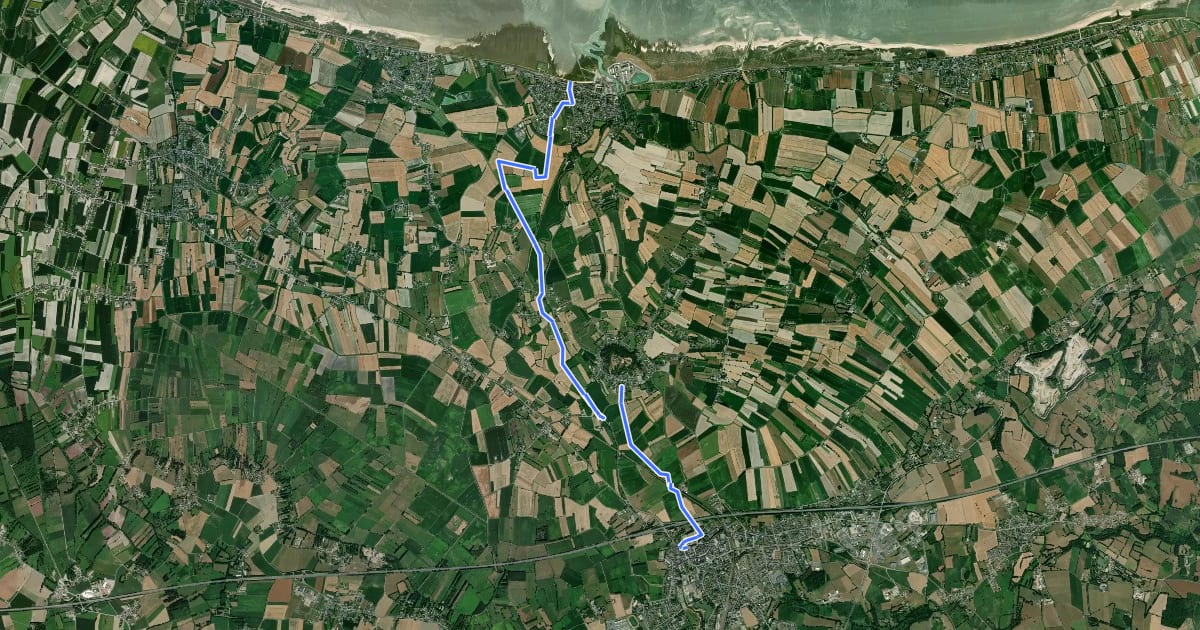 Маршрут Circuit du Guyoult на спутниковом снимке