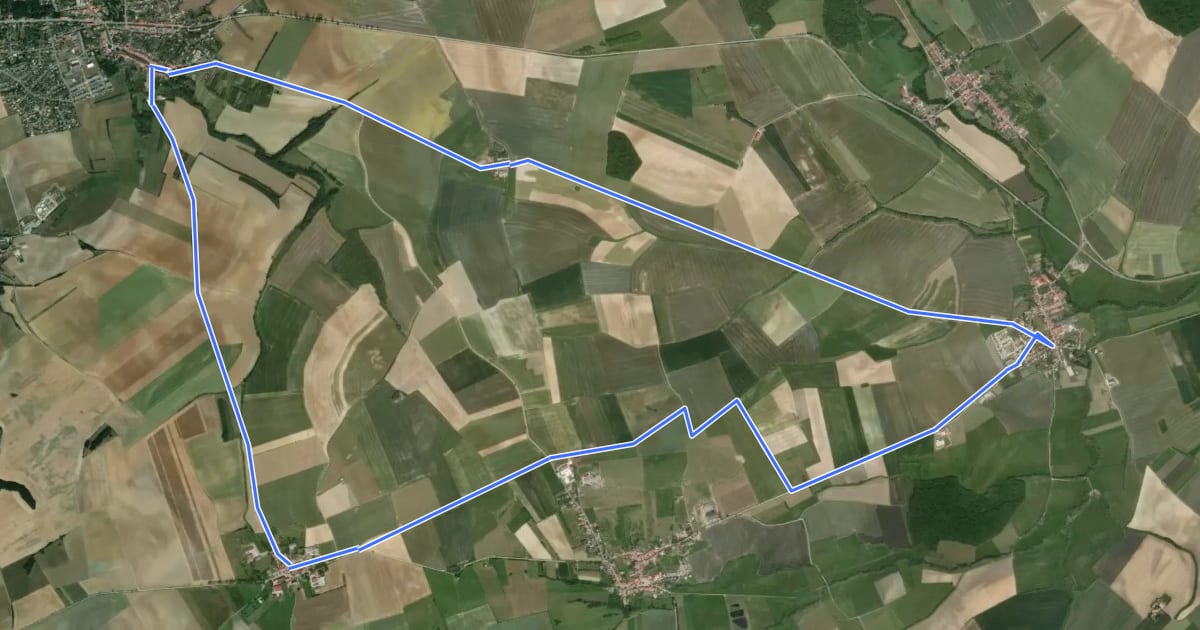 Маршрут Circuit du Haut des Oies на спутниковом снимке