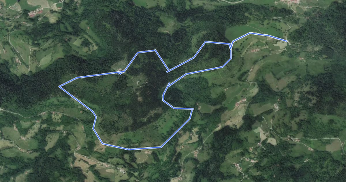 Маршрут Circuit du Haut du Roc par la Burotte на спутниковом снимке