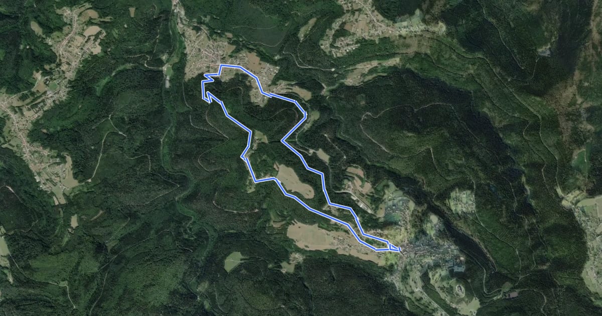 Маршрут Circuit du Heidenschloss на спутниковом снимке