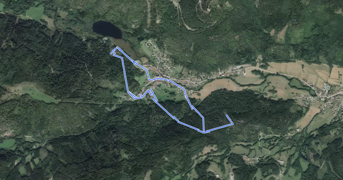 Маршрут Circuit du Huhfels на спутниковом снимке