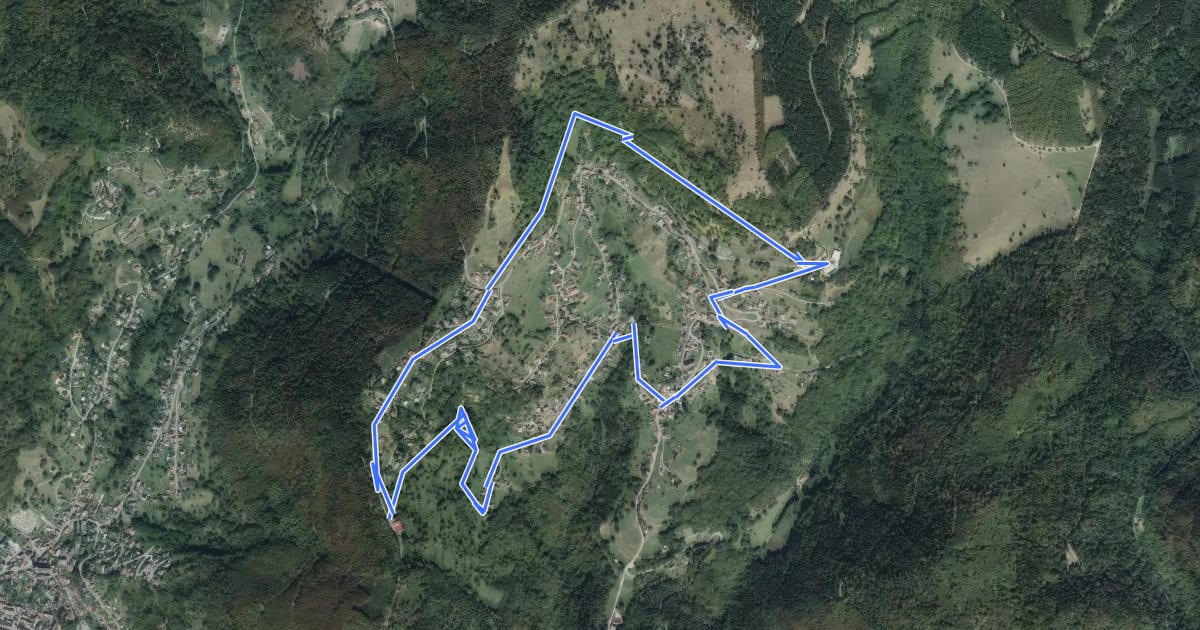 Маршрут Circuit du jumelage Geishouse-Souvigny на спутниковом снимке