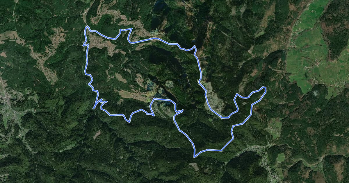Маршрут Circuit du Kempel на спутниковом снимке