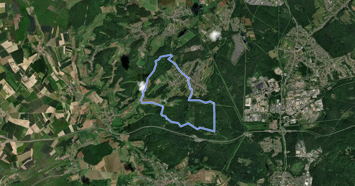 Маршрут Circuit du Kirchenberg на спутниковом снимке