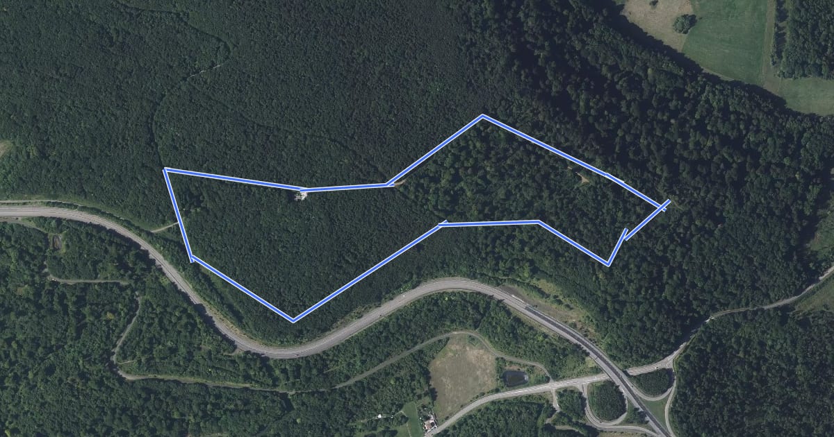 Маршрут Circuit du Lérot на спутниковом снимке