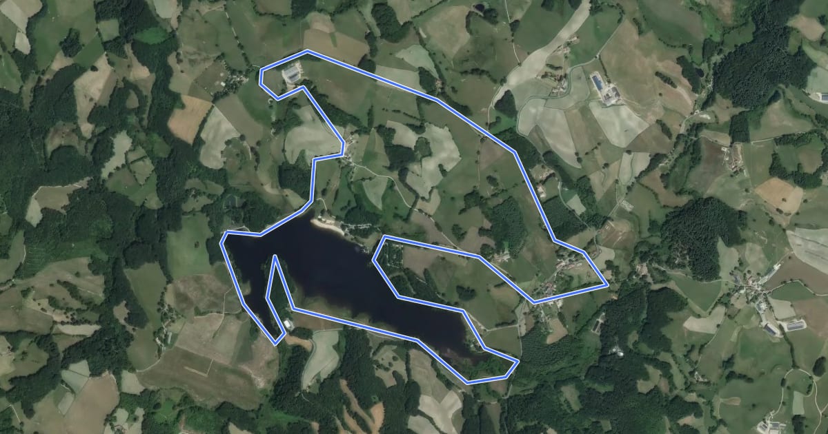 Маршрут Circuit du Lac du Tolerme на спутниковом снимке