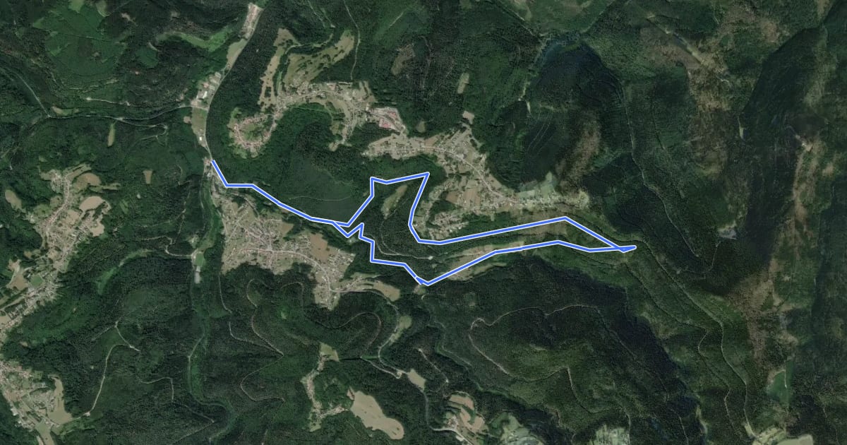 Маршрут Circuit du lavoir на спутниковом снимке