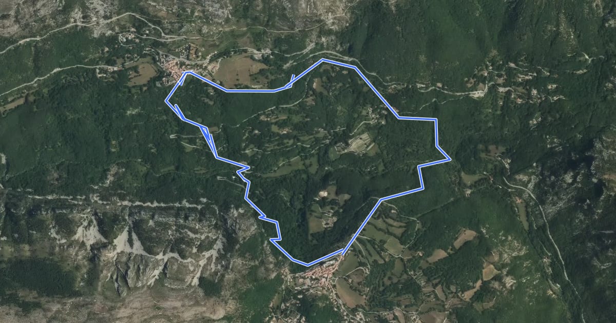 Маршрут Circuit du Loup на спутниковом снимке