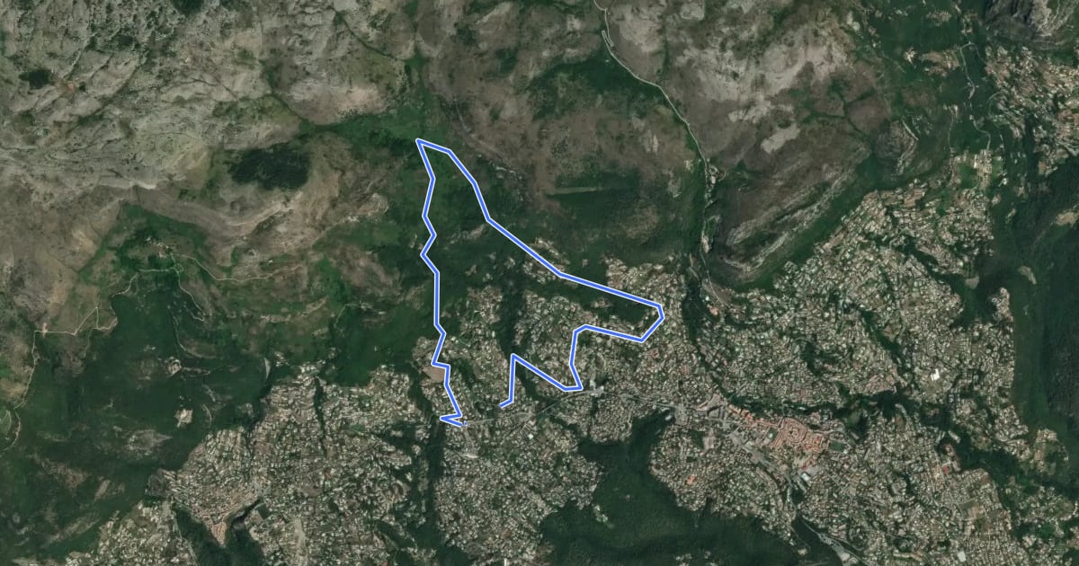 Маршрут Circuit du Malvan на спутниковом снимке