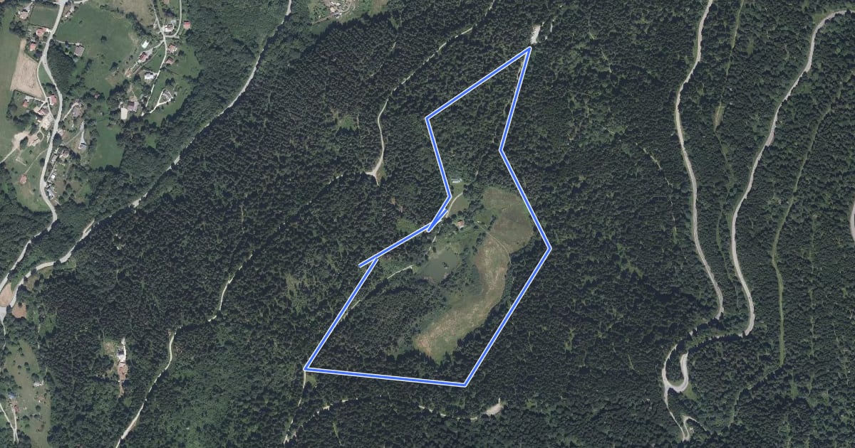 Маршрут Circuit du Marais на спутниковом снимке