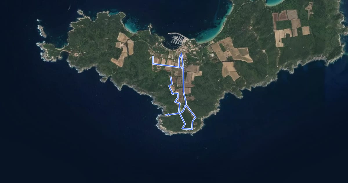 Маршрут Circuit du Midi на спутниковом снимке