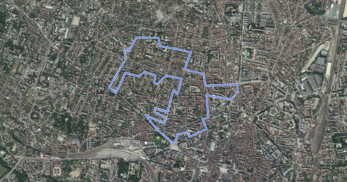 Маршрут Circuit du Mont-Chapet на спутниковом снимке
