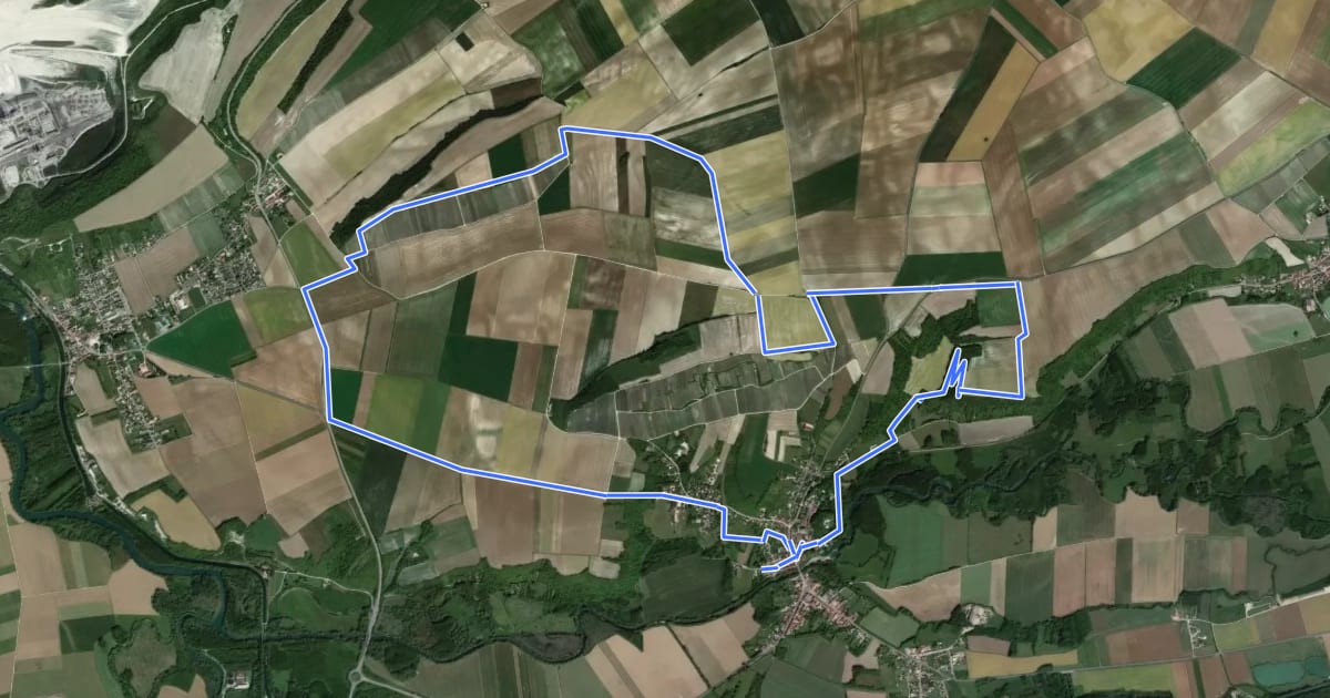 Маршрут Circuit du Mont de Fourche на спутниковом снимке