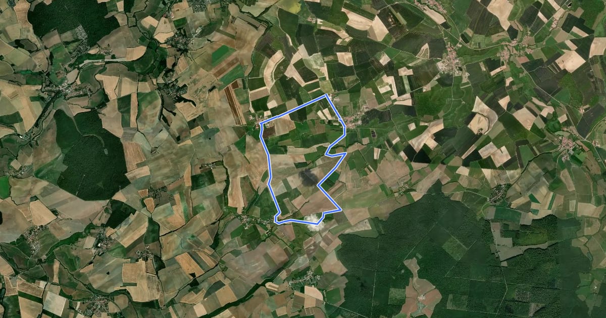 Маршрут Circuit du Mont Saint-Pierre на спутниковом снимке