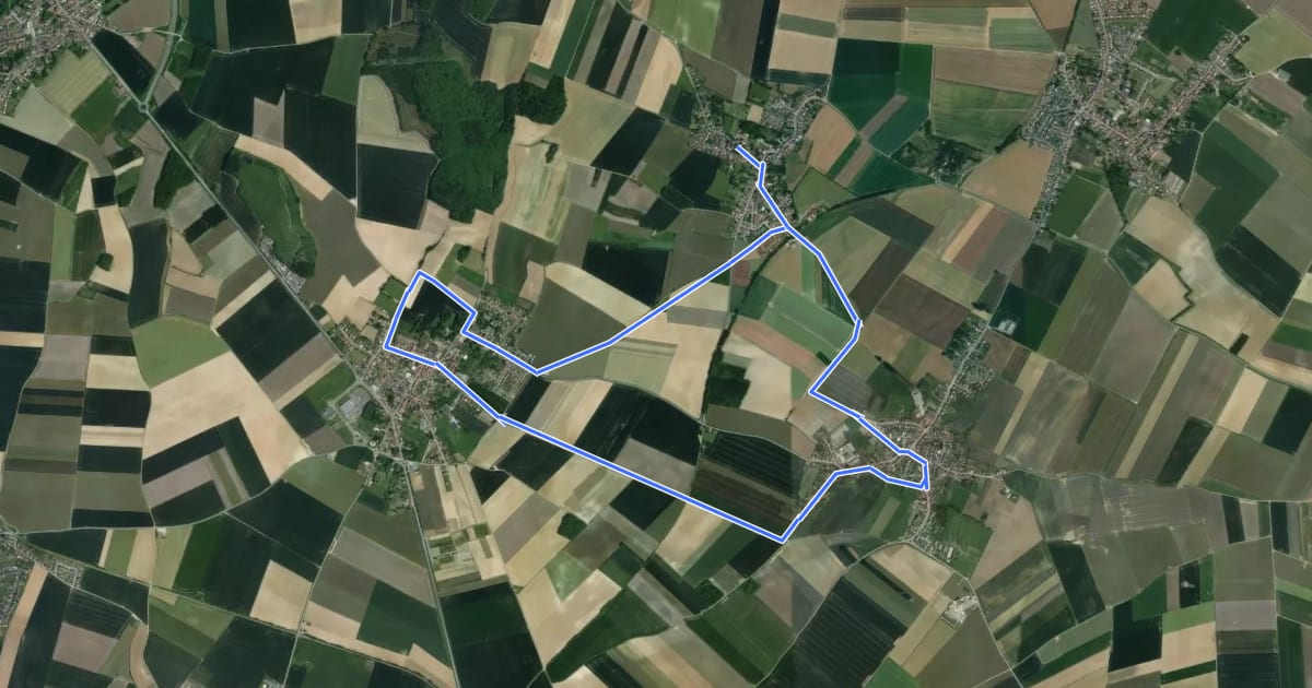 Маршрут Circuit du Mont Tilleul на спутниковом снимке