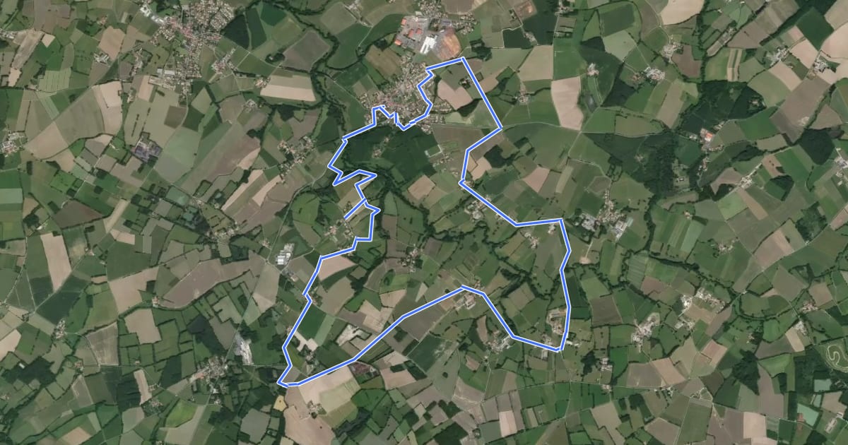 Маршрут Circuit du Moulin Barbet на спутниковом снимке