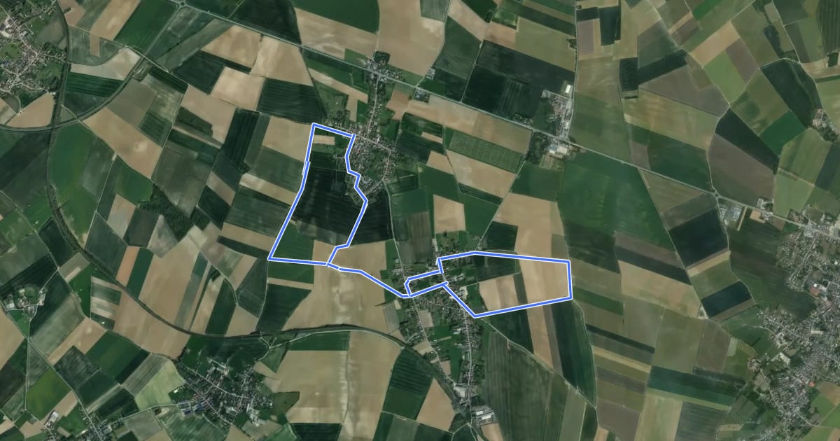 Маршрут Circuit du Moulin Neuf на спутниковом снимке