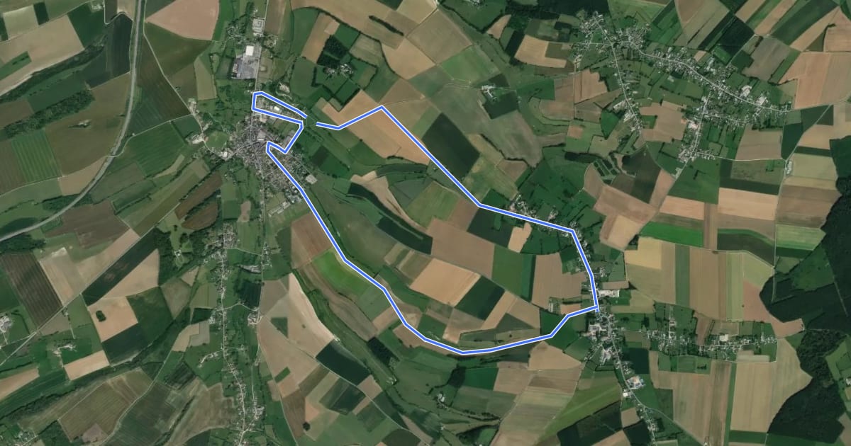 Маршрут Circuit du Moulin à Vent на спутниковом снимке