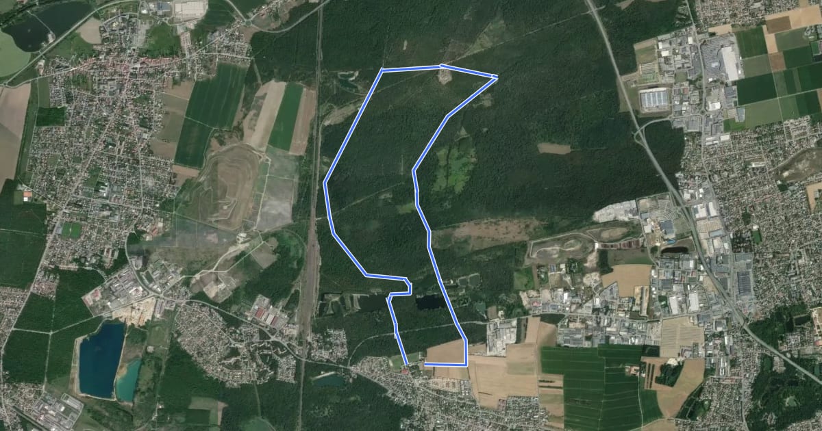 Маршрут Circuit du Nonnenbruch - Richwiller на спутниковом снимке