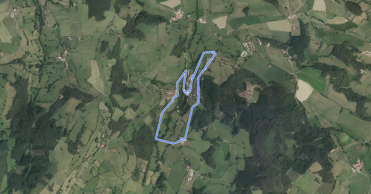 Маршрут Circuit du Pêcheur на спутниковом снимке