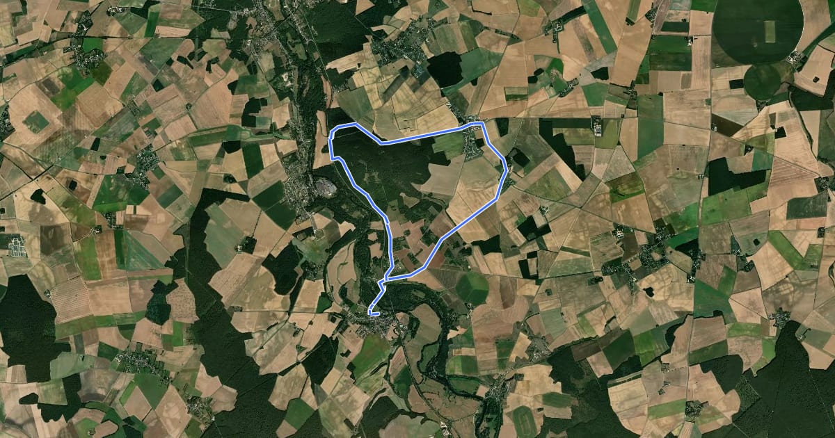 Маршрут Circuit du Patouillet на спутниковом снимке