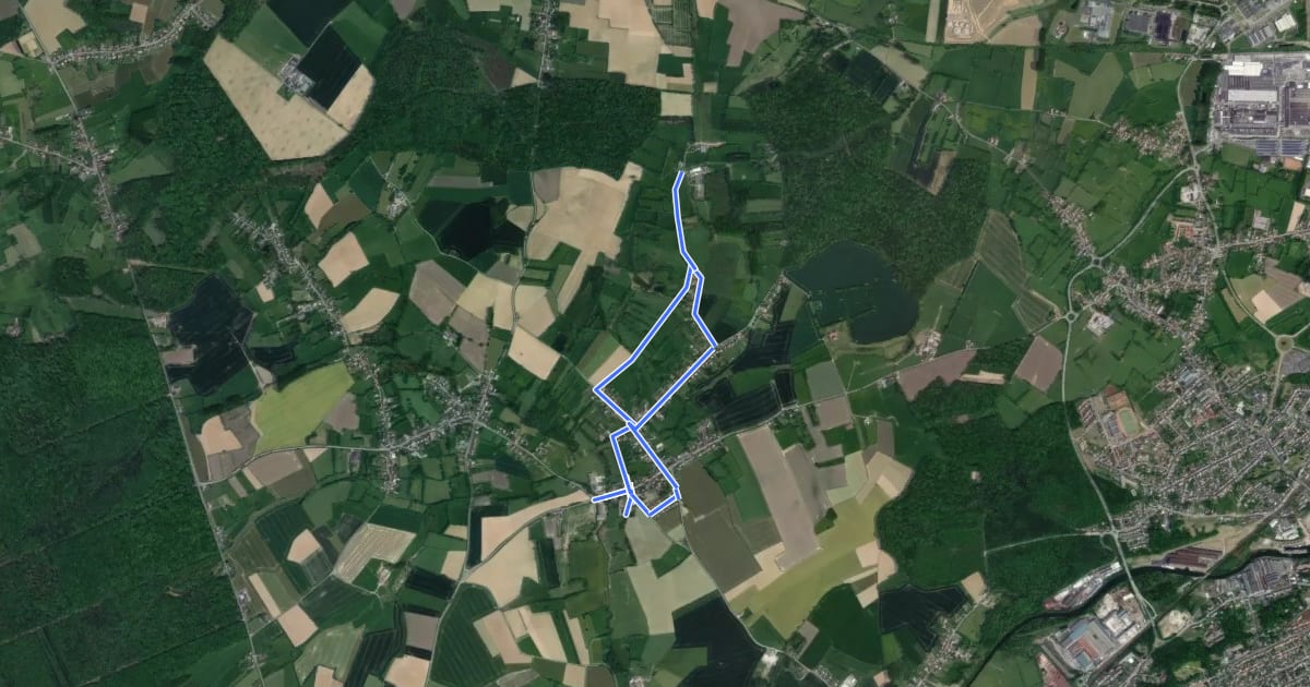 Маршрут Circuit du Patrimoine на спутниковом снимке