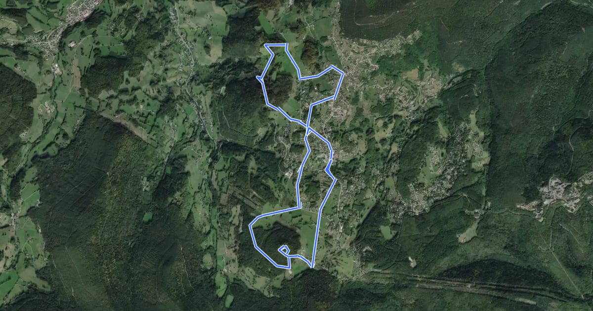 Маршрут Circuit du Petit Hohnach на спутниковом снимке