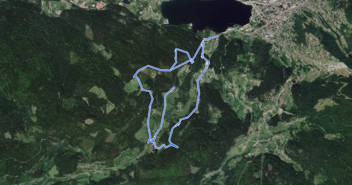 Маршрут Circuit du Phény на спутниковом снимке