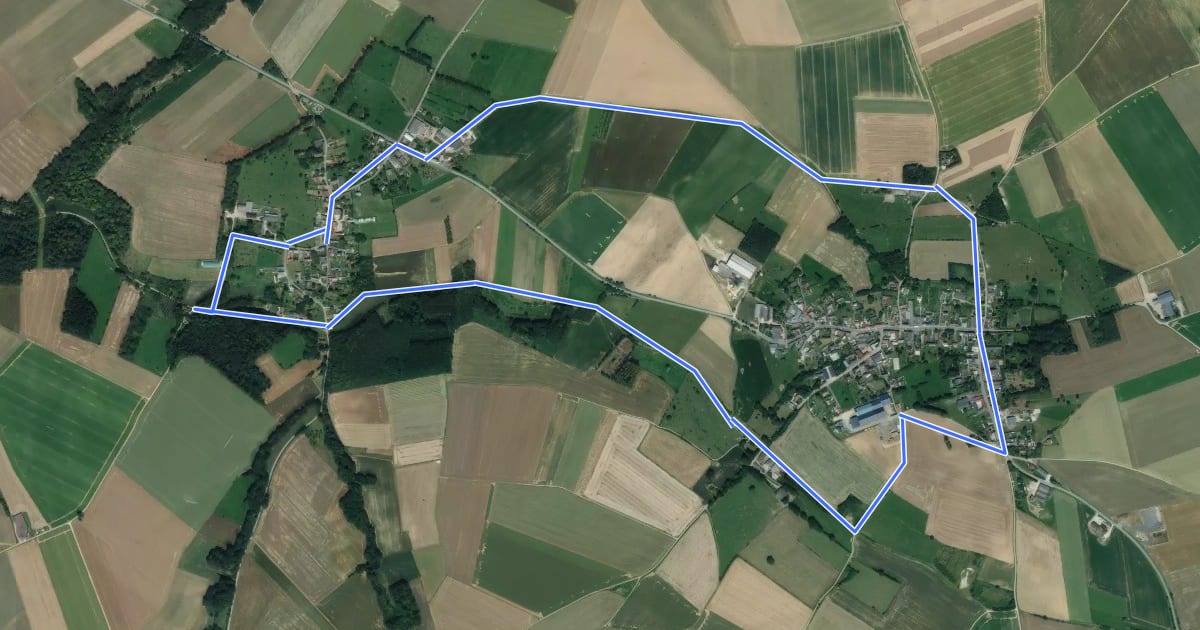 Маршрут Circuit du Pigeonnier au Moulin на спутниковом снимке