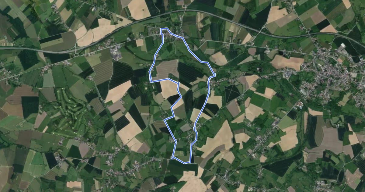 Маршрут Circuit du Pissotiau на спутниковом снимке