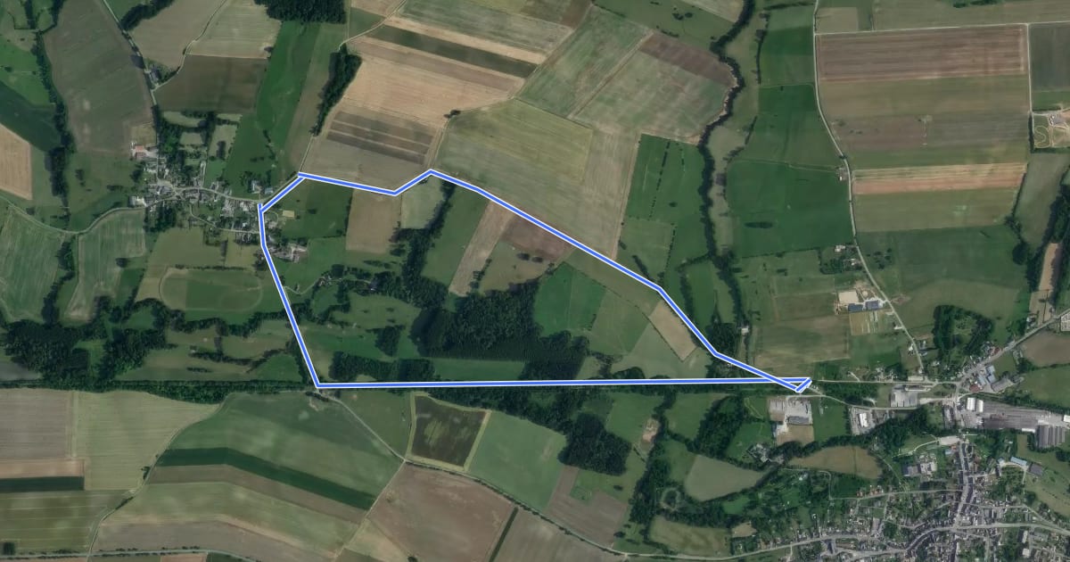 Маршрут Circuit du Pont de Rieux на спутниковом снимке