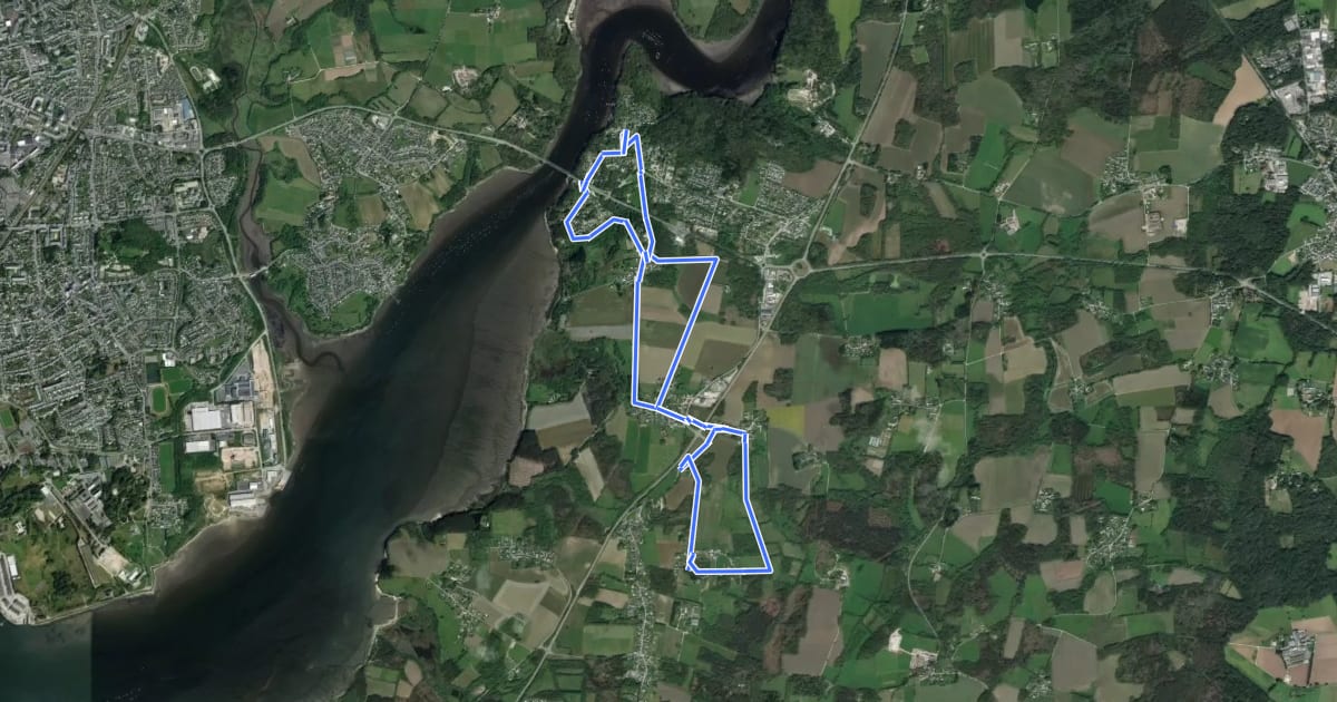 Маршрут Circuit du Pont du Bonhomme на спутниковом снимке