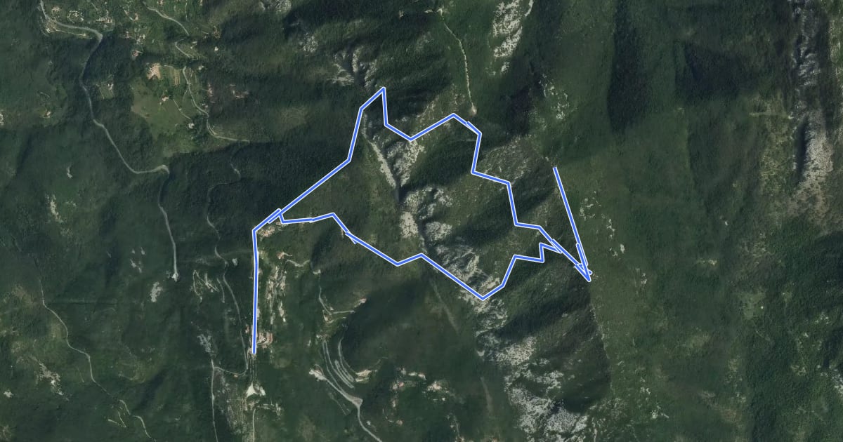 Маршрут Circuit du Razet на спутниковом снимке