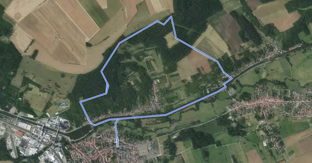 Маршрут Circuit du Rembettant на спутниковом снимке