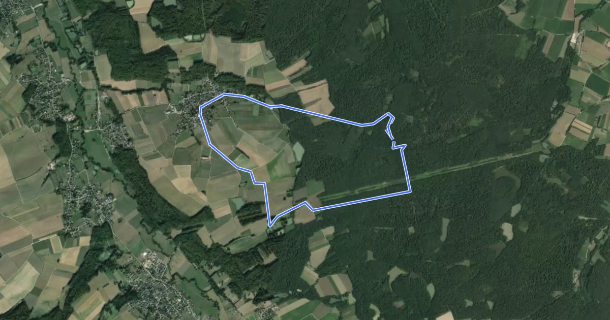 Маршрут Circuit du Rossburn на спутниковом снимке
